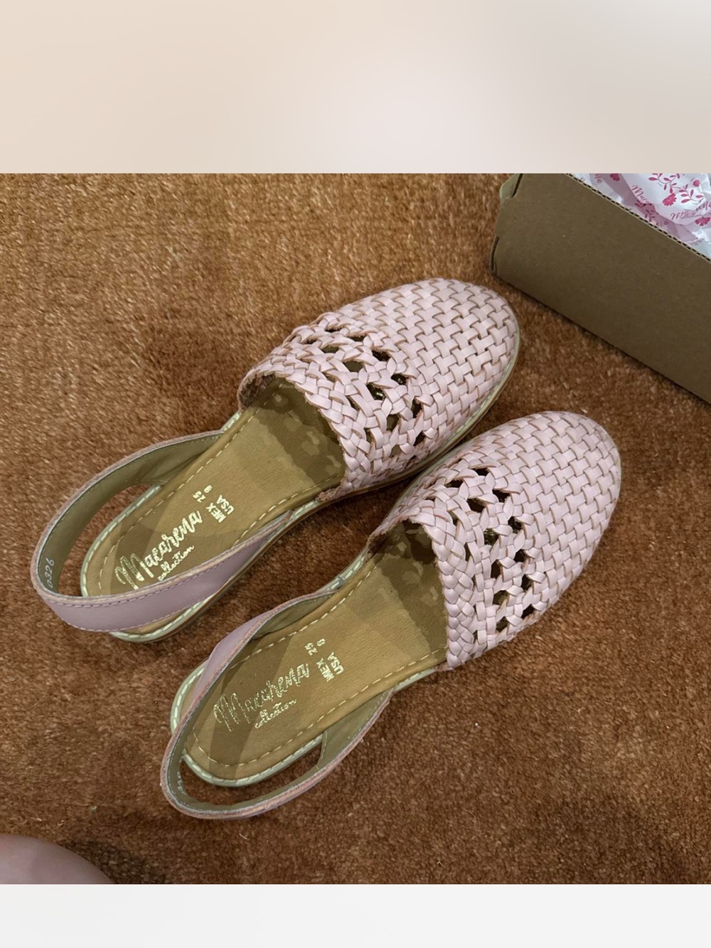 Woven Pink Slingback Flats by Madewell